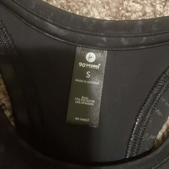 90 degrees black zebra high neck tank top - Picture 4 of 4